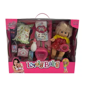 عروسک لاولی بیبی مدل APT3022 ارتفاع 35 سانتی‌متر