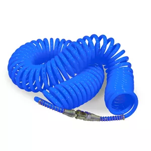 شلنگ فنری کمپرسور سایز 10 طول 10 متر آبی