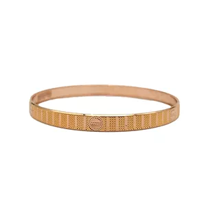 النگو طلا 18 عیار زنانه گالری طلای پیرعطا مدل کارتیر تراش کد MR2350tk2g سایز 2