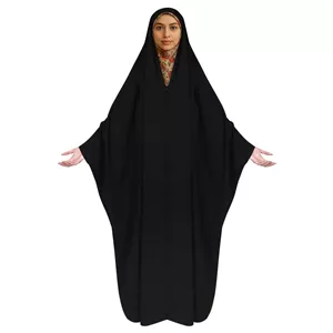 چادر دانشجویی مدل زینا زیپ دار