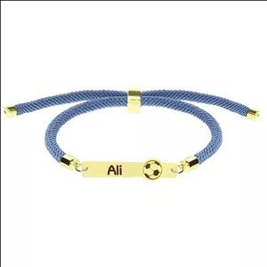 دستبند طلا 18 عیار بچگانه لیردا مدل اسم علی 202013