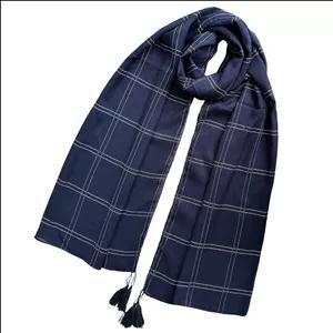 شال زنانه مدل چهارخانه اسپرت مهمانی منگوله دار چهار فصل کد 3