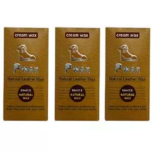 واکس براق کننده کفش پی واکس مدل 65g به همراه اسفنج بسته 3 عددی