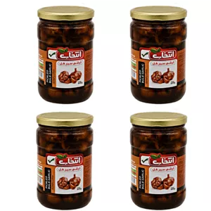 ترشی سیر گل انتخاب - 640 گرم بسته 4 عددی