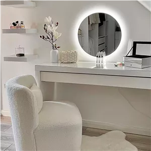 آینه دیواری آزالیا مدل بک لایت نوردار گرد کد 30