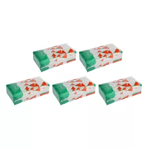 دستمال کاغذی 100 برگ 2 لایه پیونی مدل 005 بسته 5 عددی