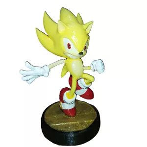 فیگور طرح سونیک مدل Nova Art Super Sonic ارتفاع 14 سانتی‌متر