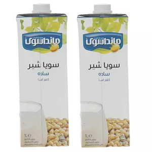 شیر سویا غیرلبنی مانداسوی - 1000 میلی لیتر بسته 2 عددی