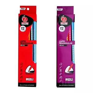 مداد مشکی اس تی ام مدل سه گوش بسته 24 عددی