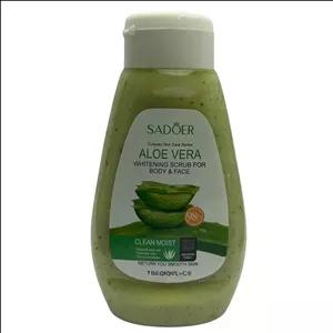 ژل اسکراب صورت و بدن سادور مدل Aloe Vera مناسب برای انواع پوست وزن 300 گرم
