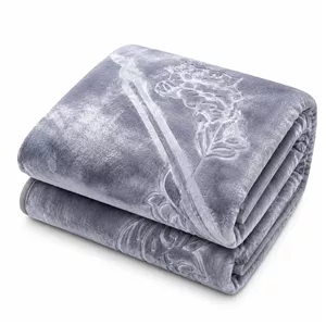 پتو 2 نفره نساجی لاله مهرگان مدل الوان طرح گل سایز 230x210 سانتی‌متر
