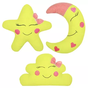 کوسن کودک طرح ماه و ستاره و ابر مجموعه 3 عددی