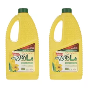 روغن مایع مخلوط ذرت وکانولا مازولایت - 1.5 لیتر بسته  2 عددی