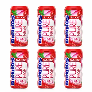 آدامس بدون قند منتوس مدل Pure Fresh با طعم توت‌فرنگی - 180 گرم بسته 6 عددی