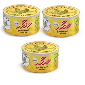کنسرو سینه مرغ در روغن شنگر - 150 گرم - بسته 3عددی