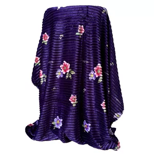 پتو مسافرتی 1 نفره هنرمند مدل بابونه سایز 200x160 سانتی‌متر