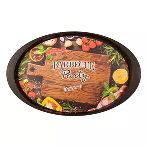 سینی بدون دسته مهروز مدل 2007 Barbecue سایز 35×56 سانتی متر