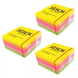 کاغذ یادداشت چسب دار مدل Mo7 سایز 7.6x7.6 سانتی متر بسته 3 عددی