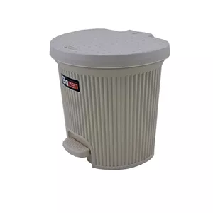 سطل زباله پدالی بازن مدل گرافیک کد 2265 گنجایش 5 لیتر