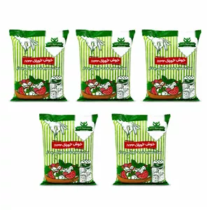 نمک تصفیه یددار خوش خوراک - 1000 گرم بسته 5 عددی
