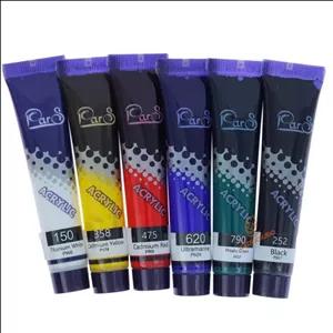 رنگ اکریلیک پارس کد 103443 حجم 21 میلی لیتر بسته 6 عددی