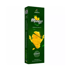 عود دست‌ساز آمریا مدل انبه Mango رایحه انبه بسته 25 عددی