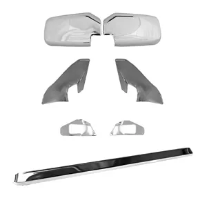 قاب استیل اینه و پایه و قاب راهنما و دستگیره صندوق پراید مدل اسپرت بسته 7 عددی