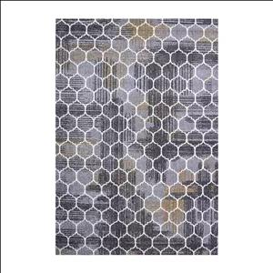 فرش ماشینی 320 شانه فرش سهند زمینه کرم - قهوه‌ای حاشیه قهوه ای مدل SO20.0A