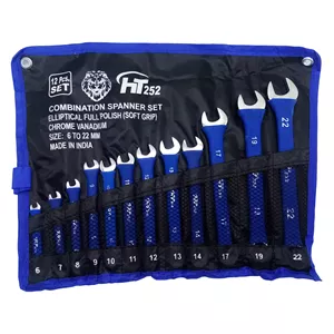 آچار یکسر تخت و یکسر رینگی اچ تی مدل SD120 مجموعه 12 عددی