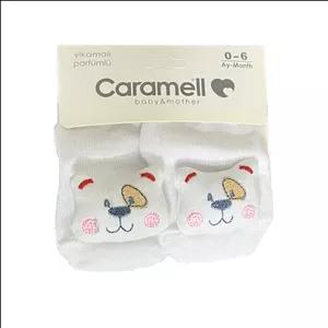جوراب ساق کوتاه نوزادی کارامل مدل Kind bear-g-06