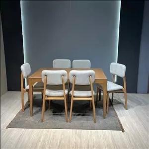 میز و صندلی ناهارخوری شش نفره گالری والریان مدل poro max