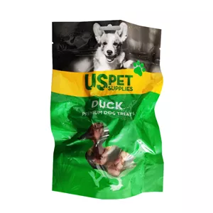 تشویقی سگ یو اس پت مدل پوست خام و دورپیچ طعم اردک وزن 100 گرم