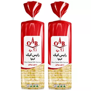 رایس کیک Quinoa اُ آ ب - 100 گرم بسته 2 عددی