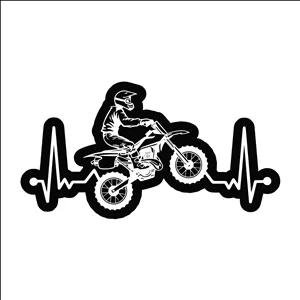 برچسب لپ تاپ پویا مارکت طرح موتور کراس کد 3255