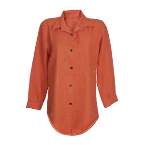 مانتو شومیزی زنانه مدل نگین دار 857