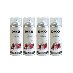 اسپری رنگ نقره ای دکو مدل d4 حجم 400 میلی لیتر مجموعه 4 عددی