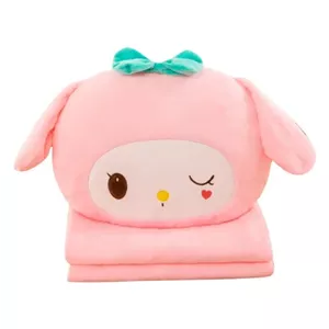 عروسک مدل ملودی ارتفاع 35 سانتی متر به همراه پتو