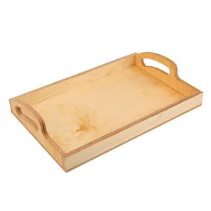 سینی دسته دار مدل چوبی کد NK16 سایز 35*27 سانتی متر