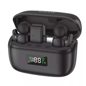 میکروفن بی‌سیم دوگانه نوکسو مدل MC-N1 با درگاه اتصال USB-C