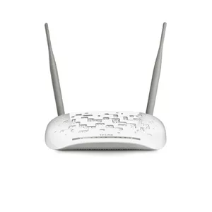 مودم روتر بی‌سیم تی پی‌لینک مدل W8961N با پشتیبانی از شبکه‌های 3G، 4G، 4.5G و TD-LTE، دارای آنتن خارجی ثابت و شیار سیم کارت