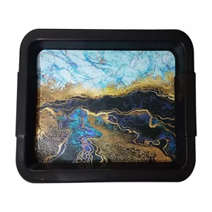 سینی دسته دار مدل دریا سایز 30*20 سانتی متر