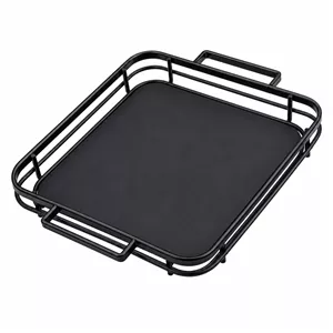 سینی دسته دار مدل فلزی مربع سایز 27*25 سانتی متر