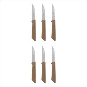 کارد میوه‌خوری روک مدل تیغه دندانه دار مجموعه شش عددی 