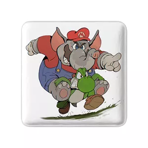 پیکسل خندالو طرح (Mario) بازی سوپر ماریو مدل مربعی کد 31526