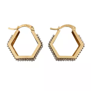 گوشواره طلا 18 عیار زنانه طلا و جواهرسازی افرا مدل ورساچه 292300301 