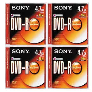 دی وی دی خام سونی مدل DVD-R بسته ۴ عددی