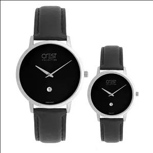ست ساعت مچی عقربه‌ای کوارتز زنانه و مردانه کرست مدل 9078.2