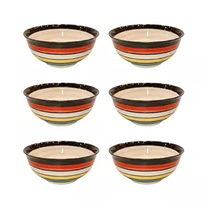 کاسه مدل رنگین کمان ترشی خوری مجموعه شش عددی