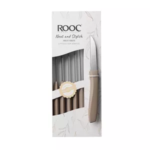 چاقو میوه خوری روک مدل دندانه دار الگانت بسته 6 عددی