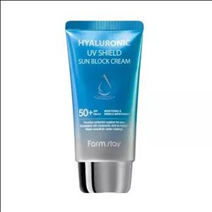 کرم ضد آفتاب بدون رنگ فارم استی، با SPF 50 مدل UV Shield، حاوی محافظ UVA ،UVB  و PA ، روشن کننده، مناسب انواع پوست حجم 70 میلی‌لیتر